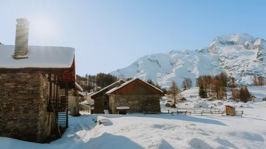 Villages in the Tarentaise Valley, France