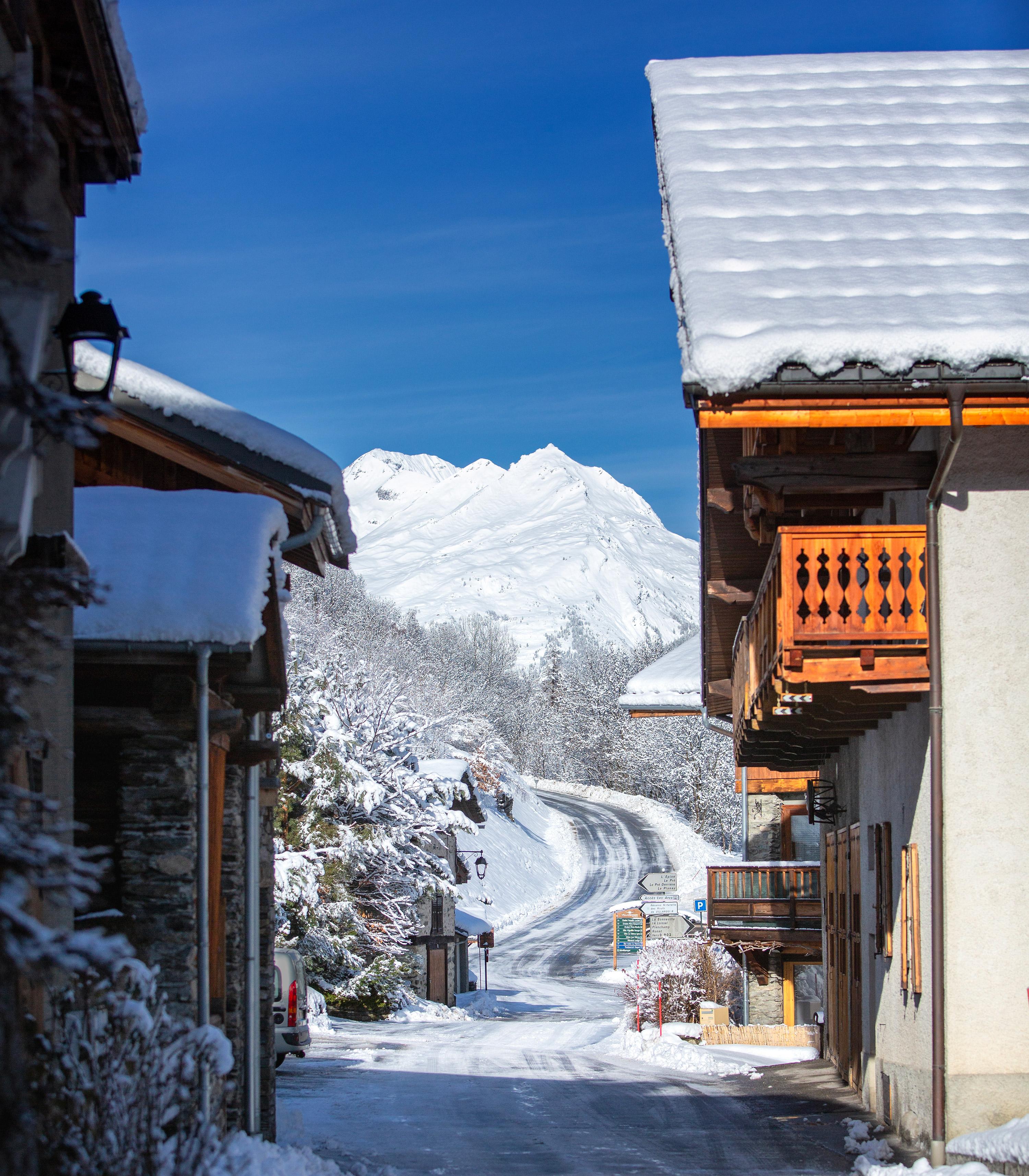 Village in the Tarentaise Valley, France